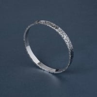 Image 4 of NOTCHED Hammered Bangle