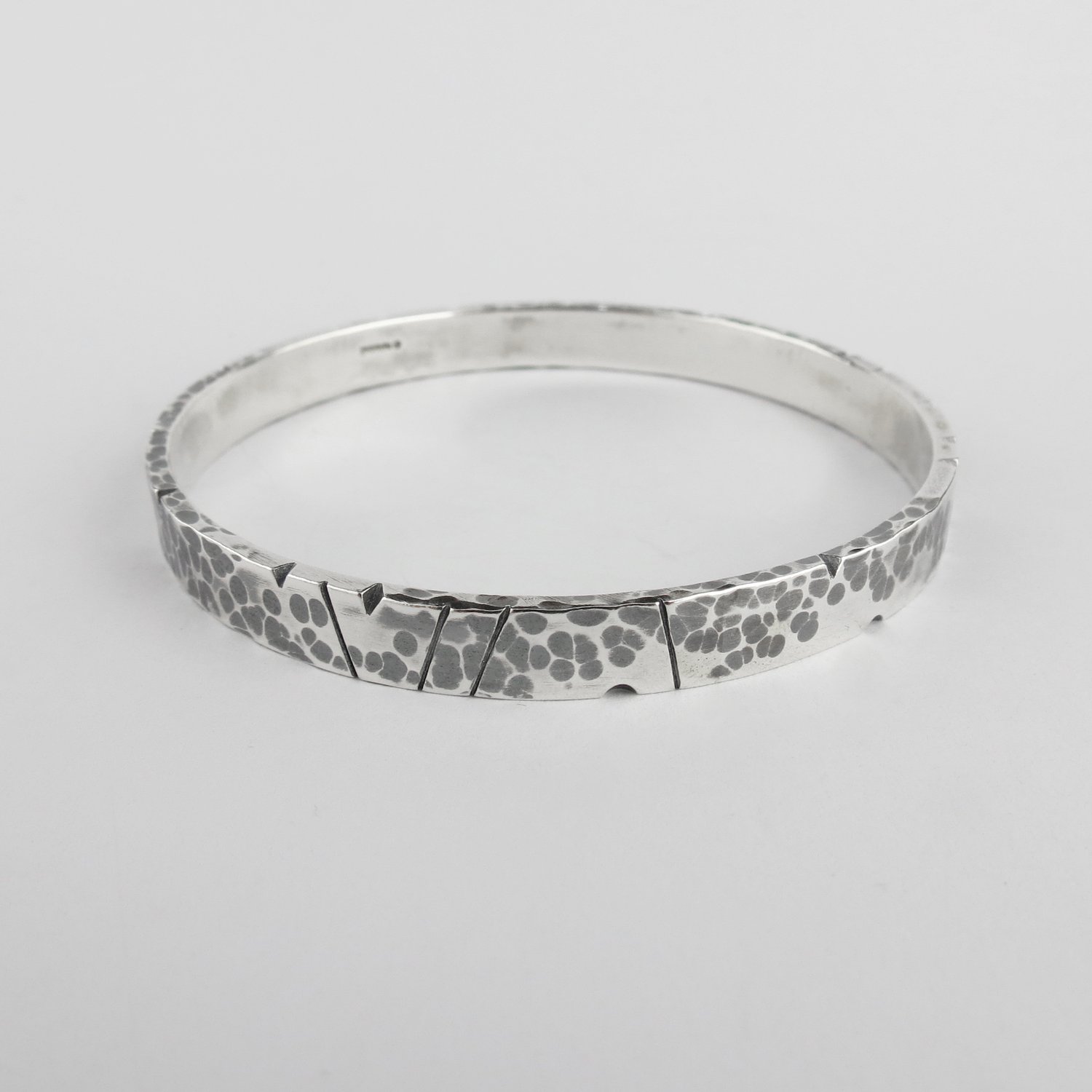 Image of NOTCHED Hammered Bangle