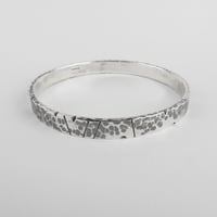 Image 3 of NOTCHED Hammered Bangle