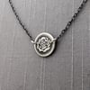 Tiny Sterling Silver Rose Necklace