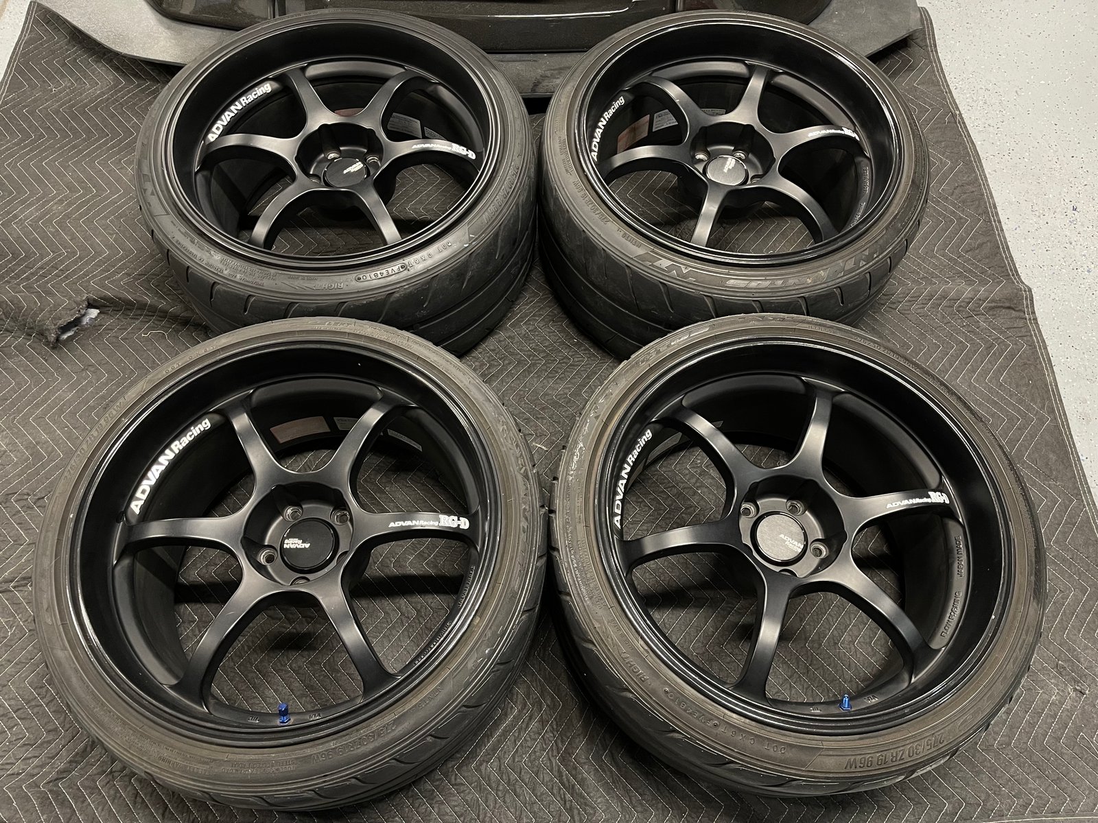 Advan RGD wheels 5x114.3 19x10.5” +15 / +25 square fitment