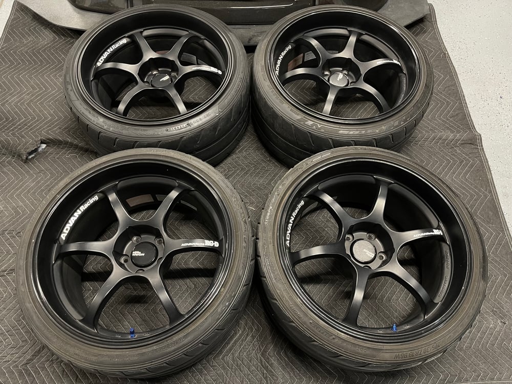 Image of Advan RGD wheels 5x114.3 19x10.5” +15 / +25 square fitment Evo STI GTR 370Z G37