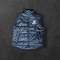 Image 4 of Hooked "Crest" Body Warmer/Gilet - Black