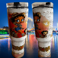 Image 3 of Betty Boop Personalized 40 OZ Tumblers with Handle 