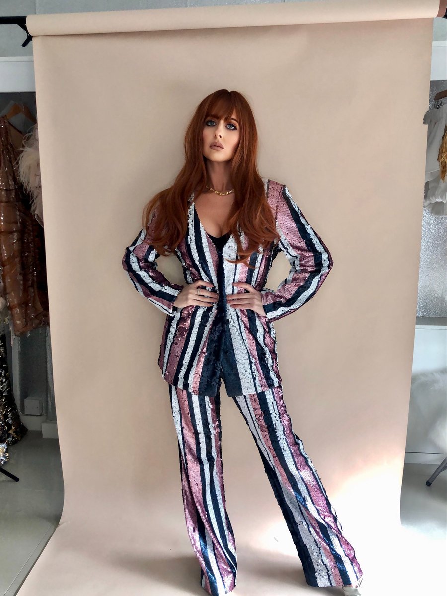 Image of Striped Sequin Suit 50% OFF LAST IN STOCK