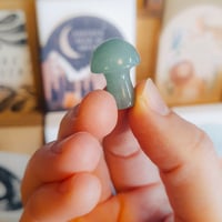 Image 1 of * NEW* Tiny Crystal Mushroom - Green Aventurine