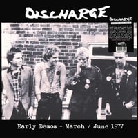 Discharge - "Early Demos - March/June 1977" LP (Italian Import) Red