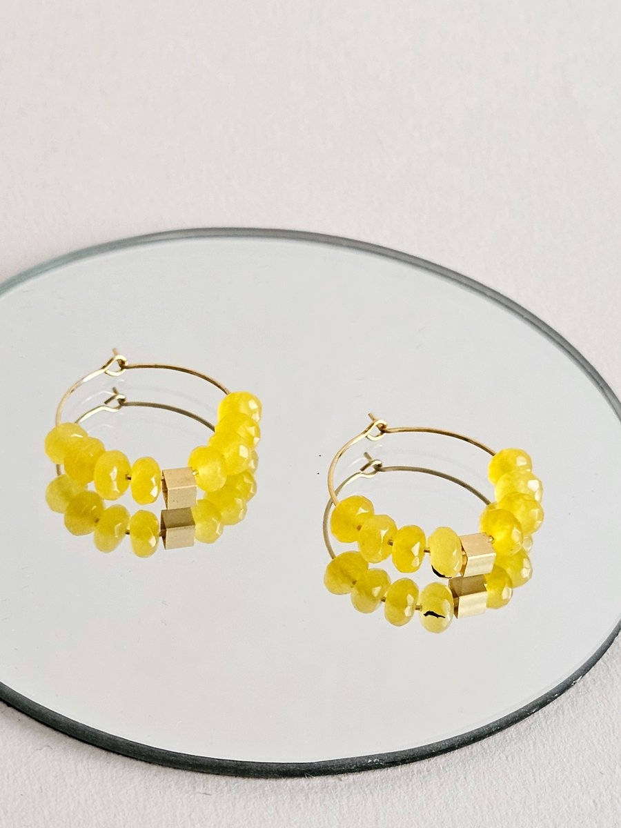 Image of Pendientes ZAHARA - Amarillo
