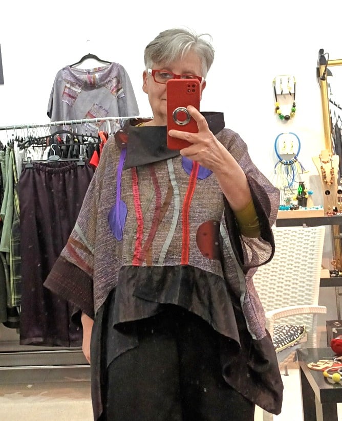 Image of purple one of a kind top