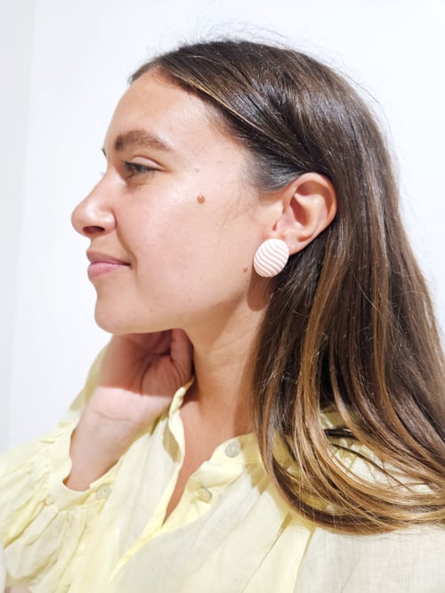 Image of Pendientes ANOUK - Rosa bebé