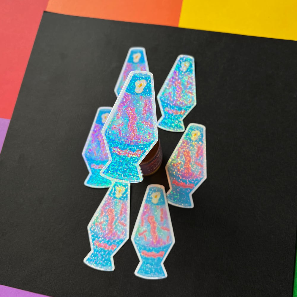 Image of Bacon Lava Lamp Sticker