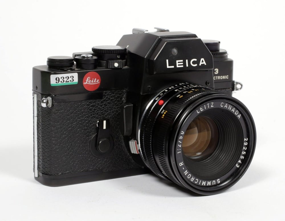 Image of Leica R3 Electronic 35mm camera with Summicron R 50mm F2 Canada lens #9323