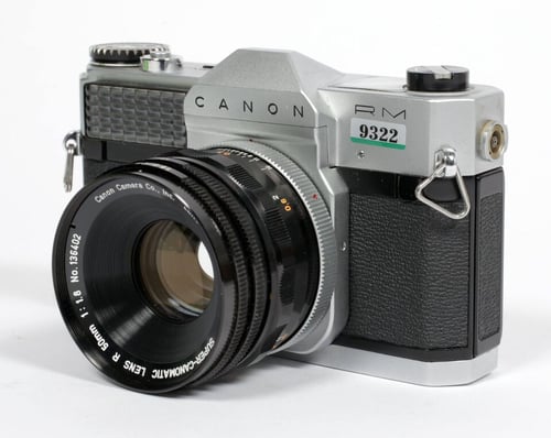 Image of Canon Canonflex RM 35mm SLR Film Camera with R 50mm F1.8 lens #9322 WORKS