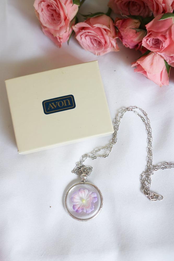 Image of Vintage 80s Avon Collectors Flower Fairy Locket 