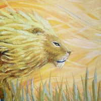 Image 2 of Lion Tribute | Oil on Canvas