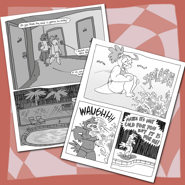 POOLSIDE SERVICE - 18+ ZINE COMIC Image 2