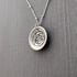 Sterling Silver Saucer Rose Necklace Image 2