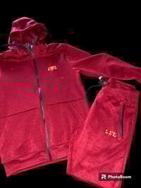 Burgundy Tech Suit  