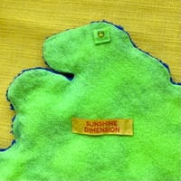 Image 4 of Slime and Cobalt Blob Tufted Wall Hanging