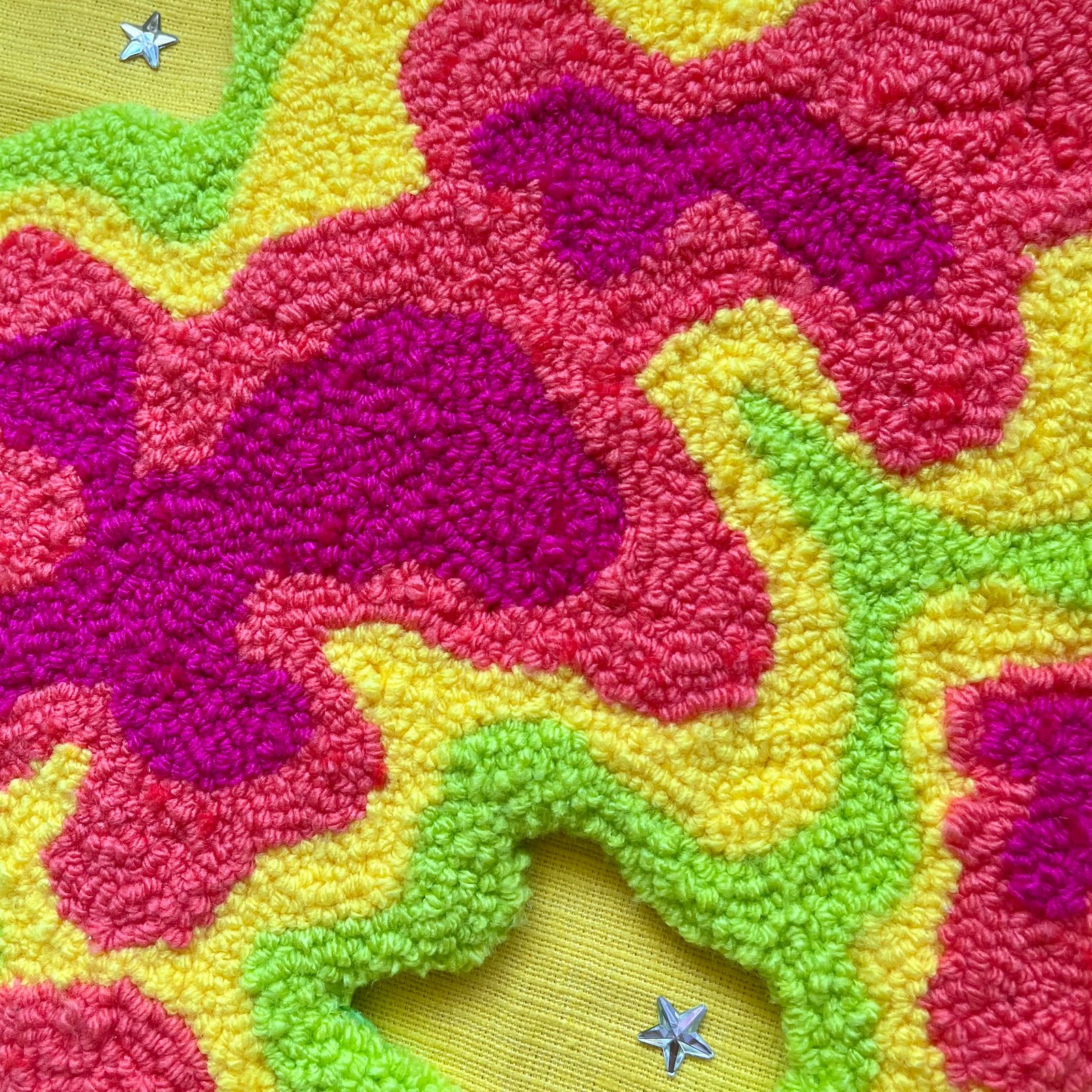 Tropical Rainblob Tufted Wall Hanging | Sunshine Dimension