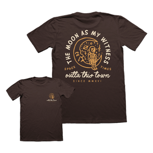 Image of The Moon As My Witness Brown T-Shirt 🌙