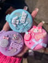 Mini Kawaii Mirror and Hairbrush - Purple Image 2