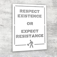 Respect Existence Stencil