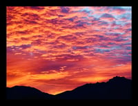 Framed  Arizona Sunset