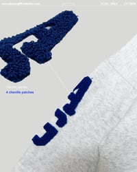Image 13 of Work Hard College Crewneck - ice grey