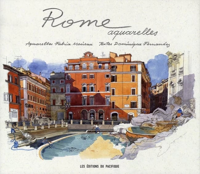 Rome Aquarelles by Fabrice Moireau and Dominique Fernandez