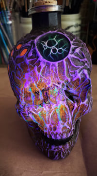 Image 2 of Otherworldly Fungus Skull Bottle