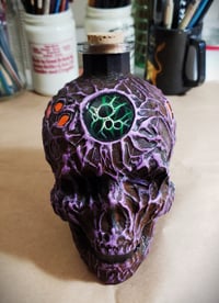 Image 1 of Otherworldly Fungus Skull Bottle