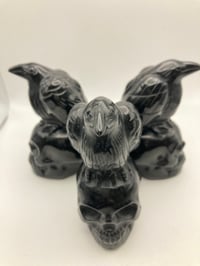 Image 4 of Mexican Obsidian/// Raven and Skull /// POWER TOTEM