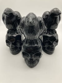 Image 5 of Mexican Obsidian/// Raven and Skull /// POWER TOTEM