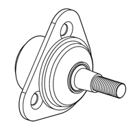 Image 1 of Ball Joint Bad Boy Recoil, XTO, Tracker EV, E-Z-GO Express 4X4