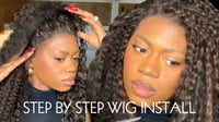 Image 1 of  IVY| 28”  DEEP CURLY 13X6 FREE PART LACE FRONT WIG