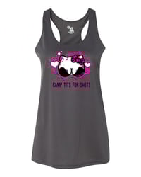 Image 3 of Camp Tits for Shots Ladies Performance Racerback 