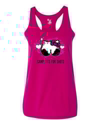 Image 1 of Camp Tits for Shots Ladies Performance Racerback 