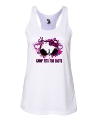 Image 4 of Camp Tits for Shots Ladies Performance Racerback 