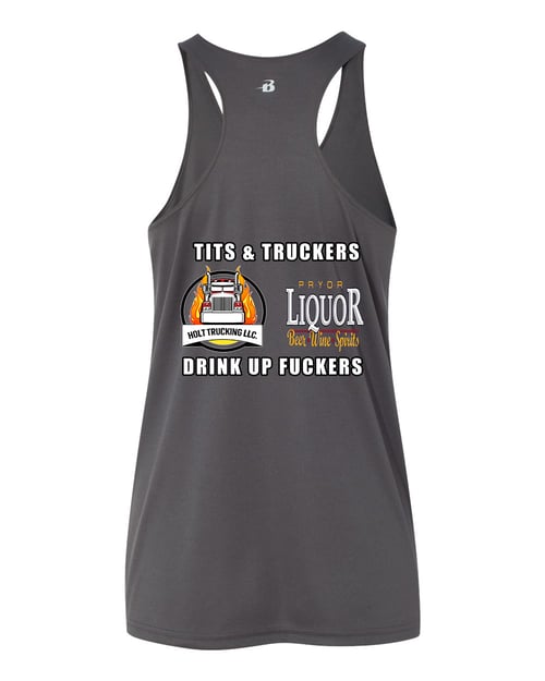 Image of Camp Tits for Shots Ladies Performance Racerback 