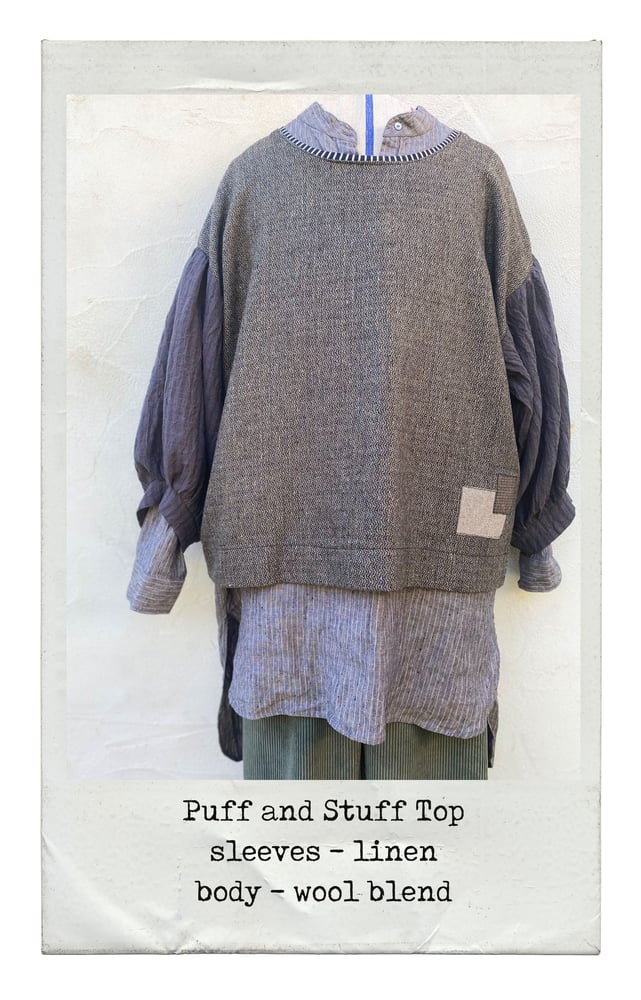 Image of Puff and Stuff Top - textured wool blend