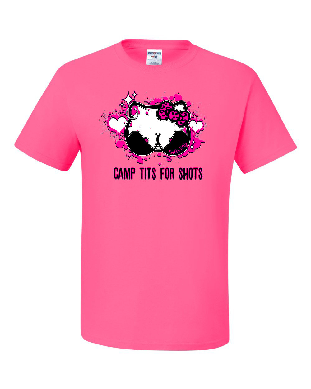 Image of Camp Tits For Shots 2024 PINK T-Shirt