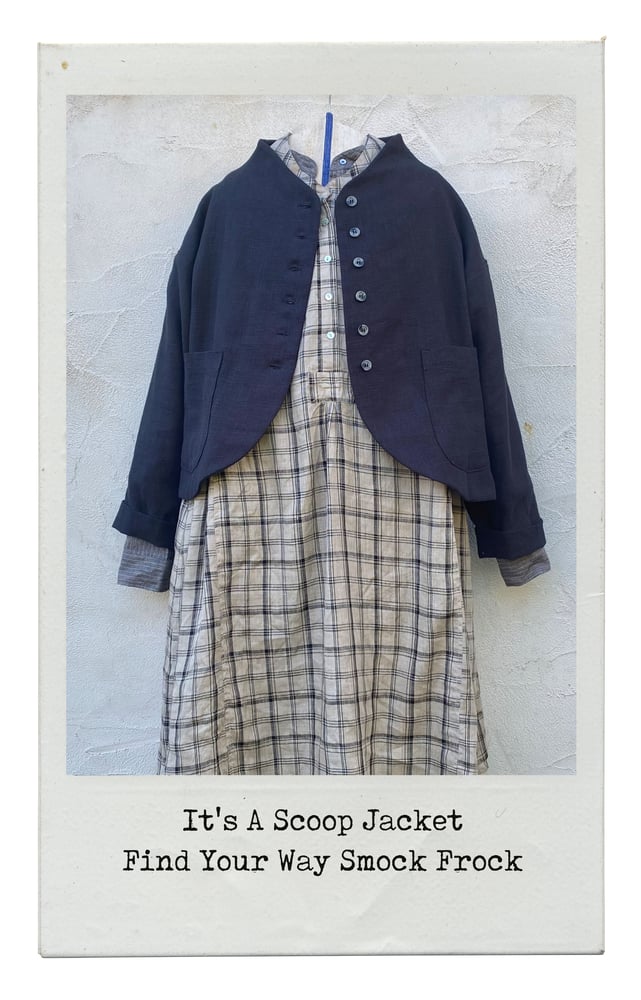 Image of Find Your Way Smock Frock - black + putty check