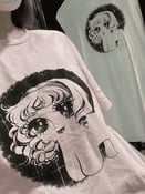 Image of  Shoujo Creature sticker, tote bag and shirt 