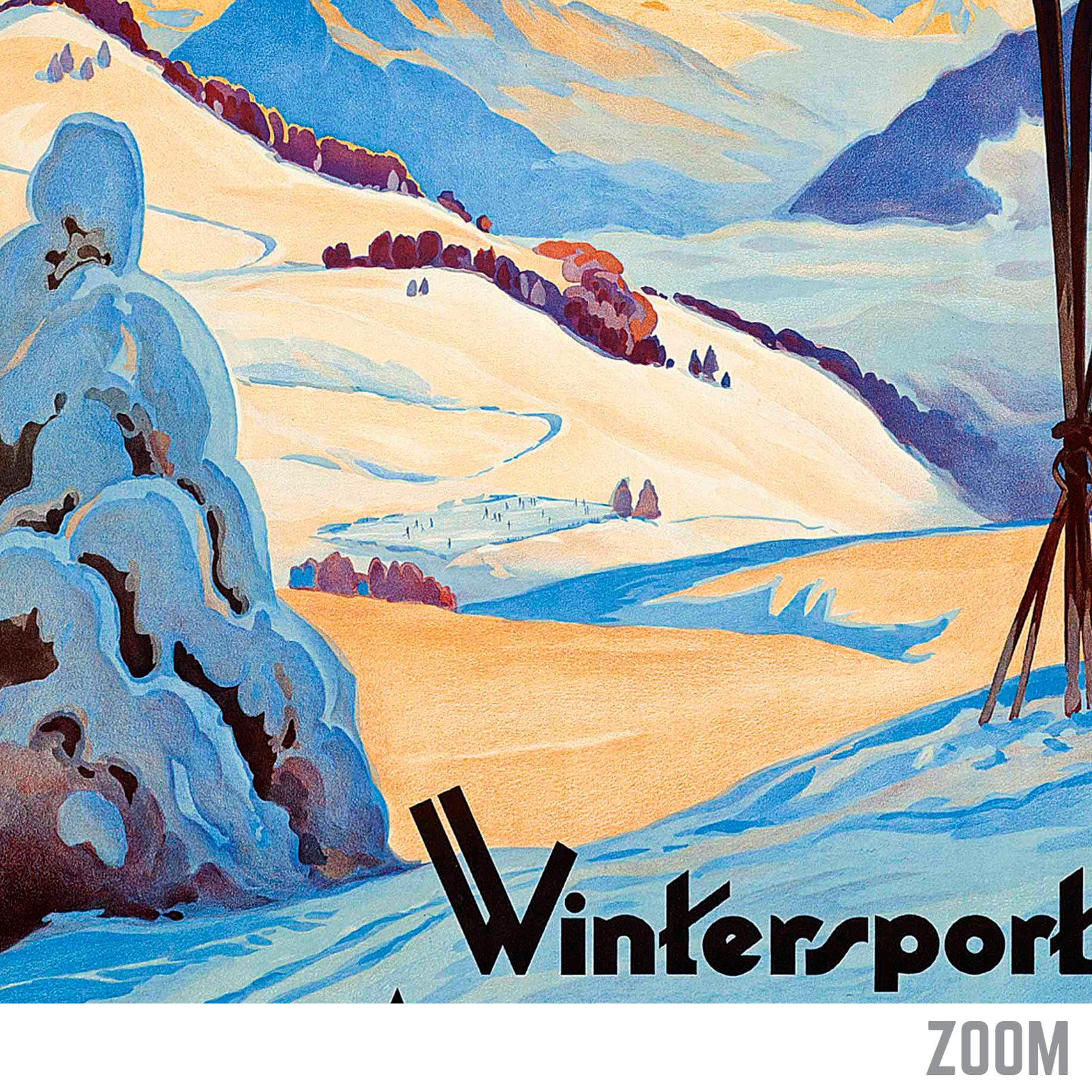 St Beatenberg - Winterport | 1929 | Travel Poster | Vintage Poster
