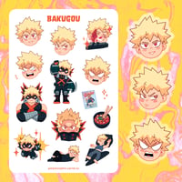 Image 2 of Bakugou Sticker Sheet