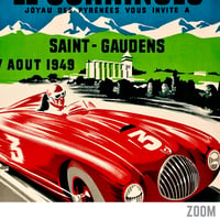 Image 2 of Le Comminges - XXXVIe Grand Prix de l’ACF | Andre Bermond - 1949 | Event Poster | Vintage Poster