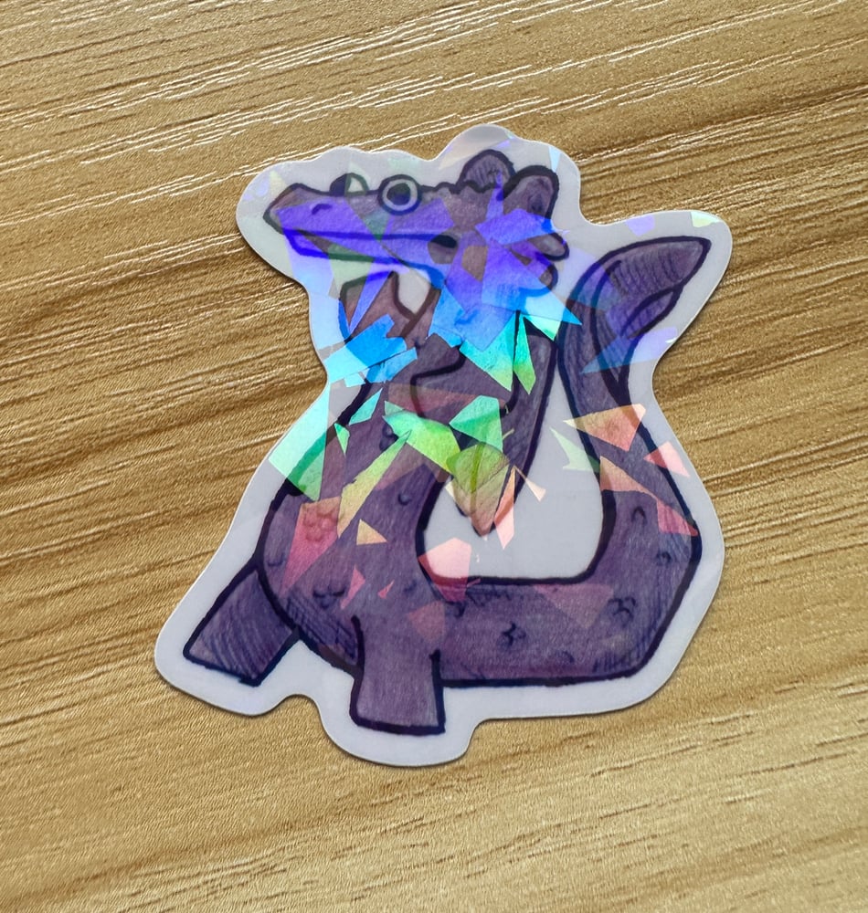 Image of Holographic Dancing Toothless sticker