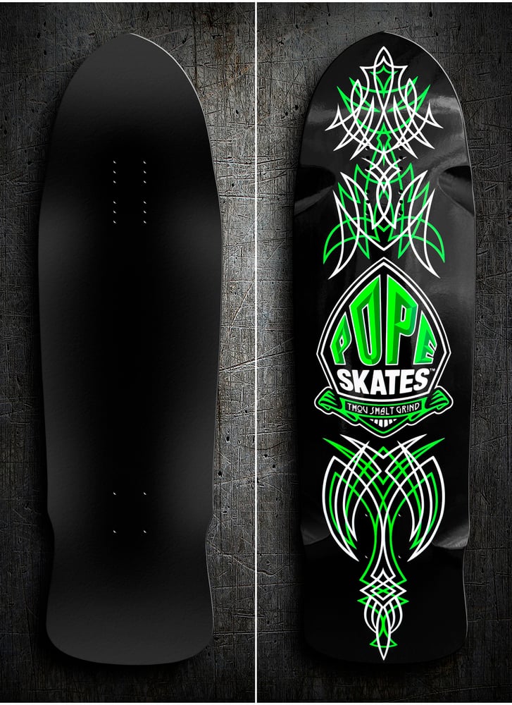 Image of Hot Rod Neon Green Pinstripe Deck