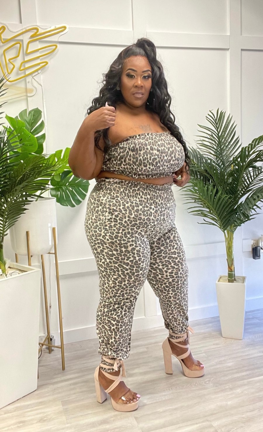 Image of 3PACK PLUS SIZE  ANIMAL PRINTED 2-PIECE SET..